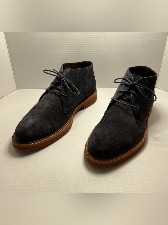 Ermenegildo Zegna Black Suede Chukka Boots with Brown Sole 8.5 Men’s US main image 6